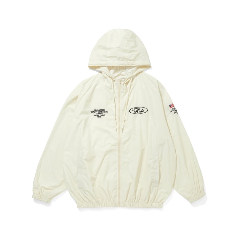 Nylon Zip Hooded Jacket(26ss) | HIDE AND SEEK O