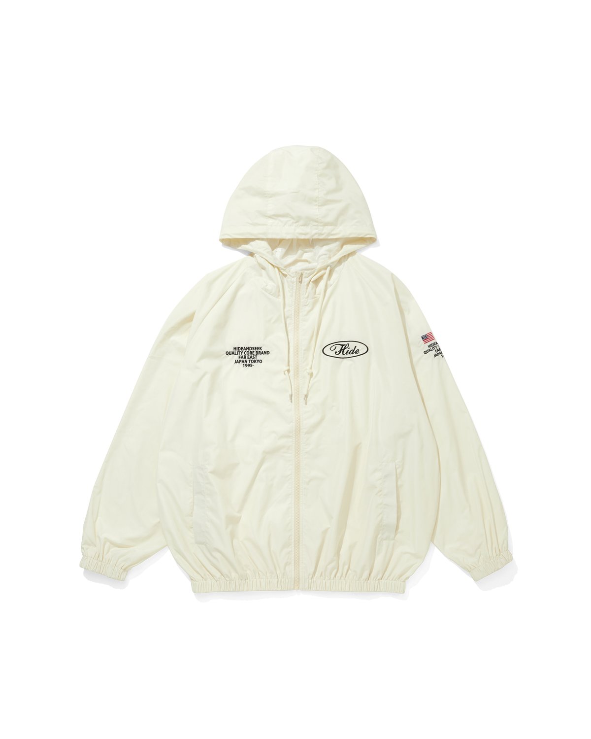 Nylon Zip Hooded Jacket(26ss) | HIDE AND SEEK O