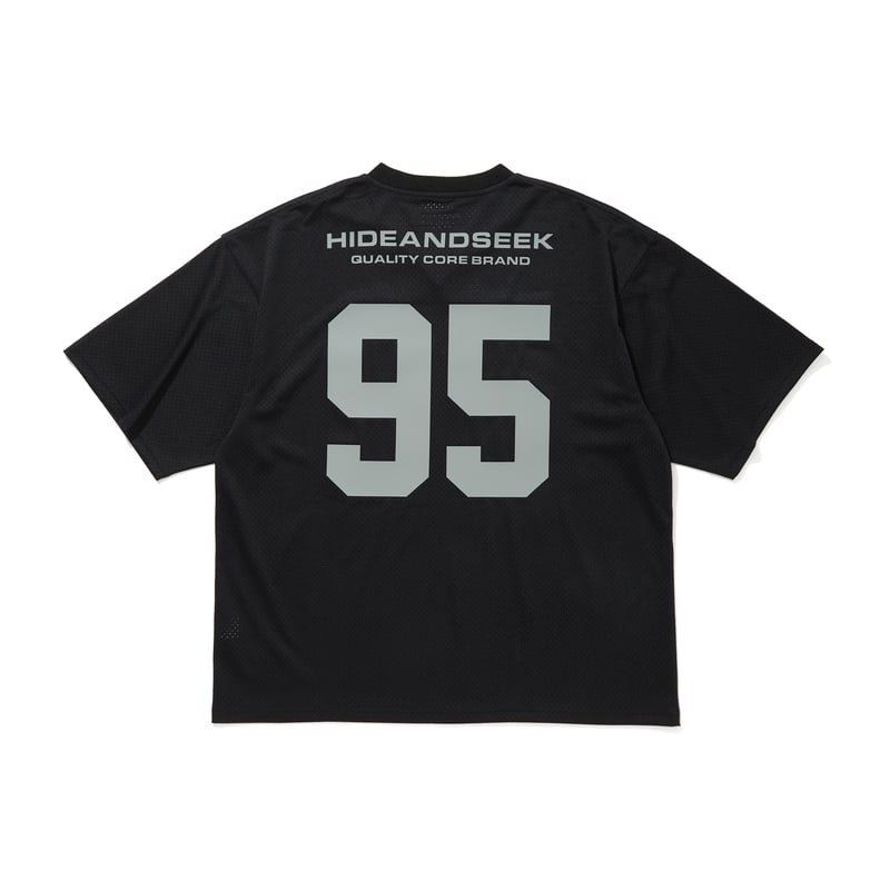Hideandseek mesh Jersey フットボールシャツ 黒Mサイズ Mesh Football Jersey | HIDE AND SEEK Official W