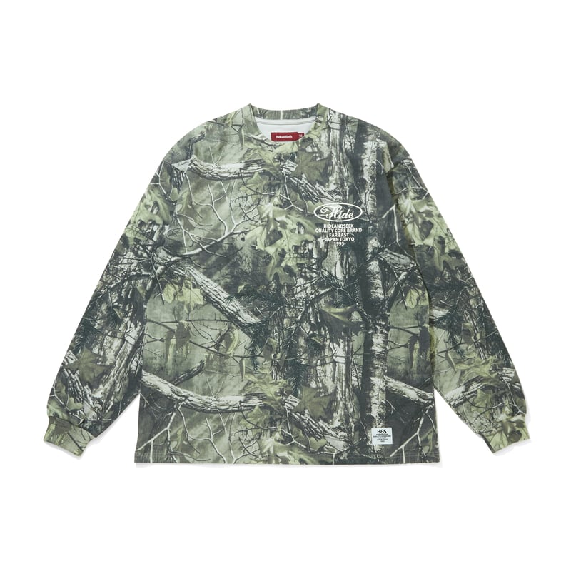 Camo L/S Tee | HIDE AND SEEK Official Web Shop