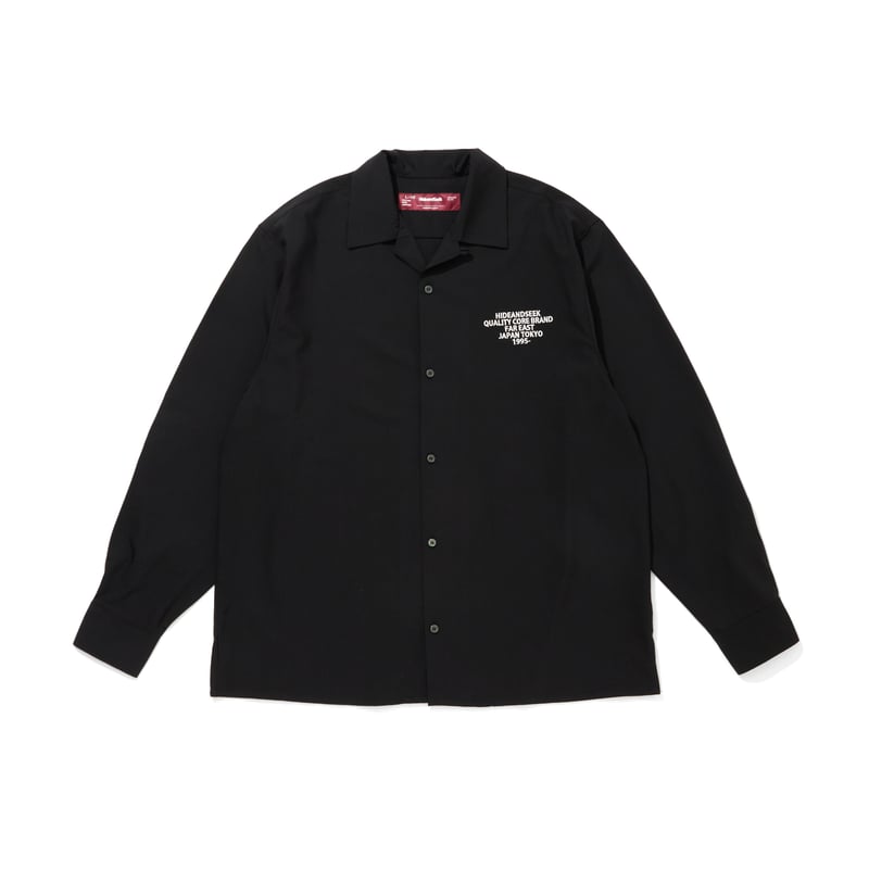 Open Collar L/S Shirt | HIDE AND SEEK Official