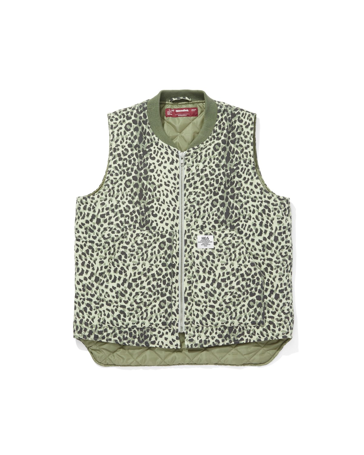 Camo Zip Work Vest | HIDE AND SEEK Official Web