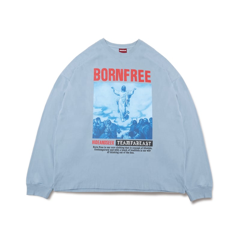 トップス hideandseek Jesus L/S Tee HIDEANDSEEK(ハイドアンドシーク) ロングスリーブTシャツ Jesus