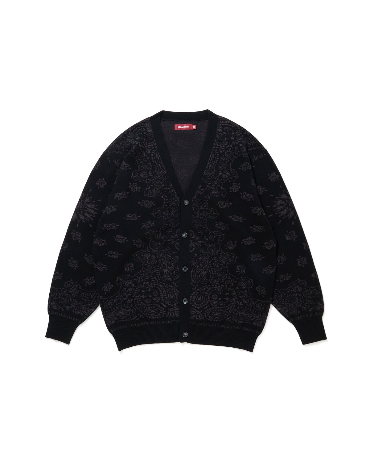 HIDE AND SEEK Bandana Cardigan BLK×C-GRY Bandana Cardigan | HIDE AND SEEK Official Web Shop