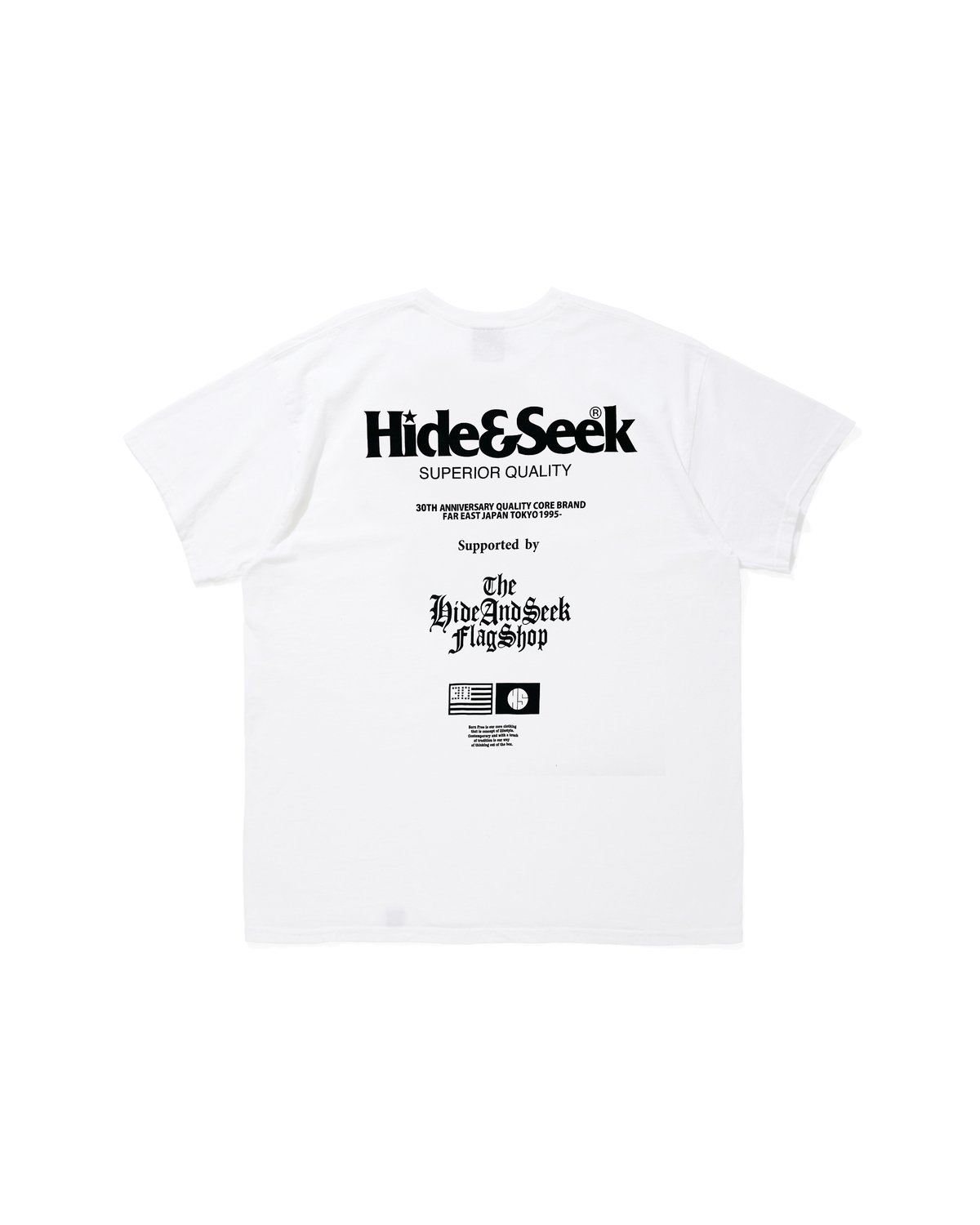 30周年　hide and seek the FlagShop Tee HideandSeek×
