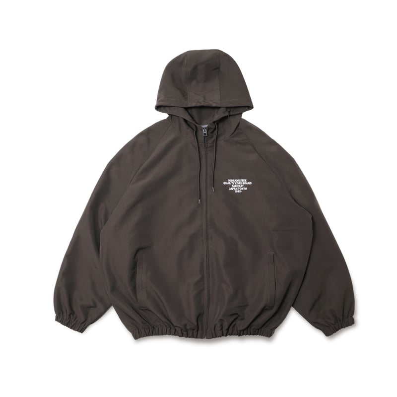 Nylon Zip Hooded Jacket | HIDE AND SEEK Officia