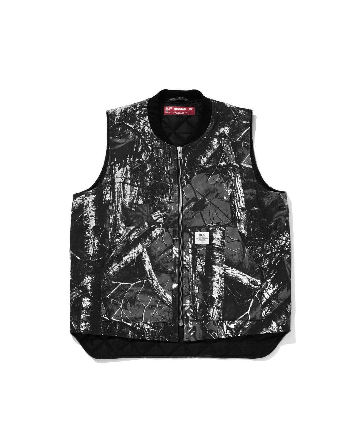 Camo Zip Work Vest | HIDE AND SEEK Official Web