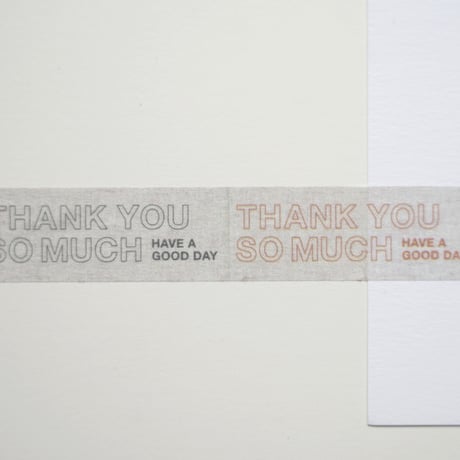 マスキングテープ - THANK YOU SO MUCH -