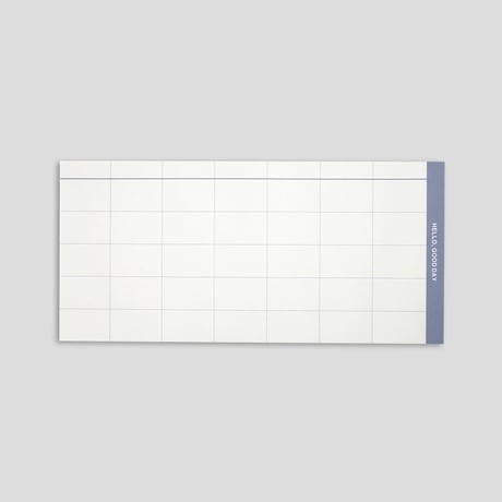 WEEKLY&MONTHLY memopad - BLUE -