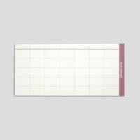 WEEKLY&MONTHLY memopad - RED -
