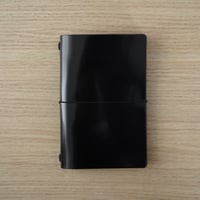 DNレザーノートカバー（コードバン・ブラック）