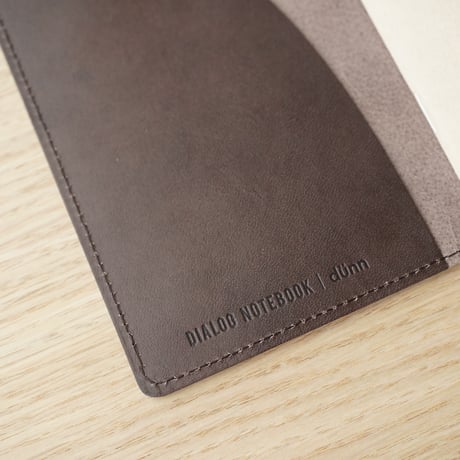 dunn ダイアログノート栃木レザーノートカバー（チョコ）