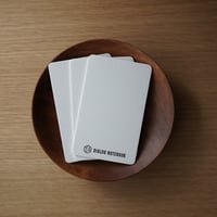 コースターの紙で作ったカードサイズ吸取紙（ビュバー）｜3枚セット（ホワイト）