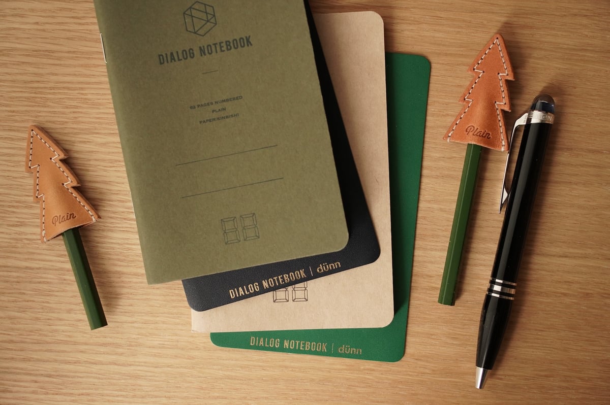 dünn DN本革下敷き（ブルーブラック） | DIALOG NOTEBOOK STORE