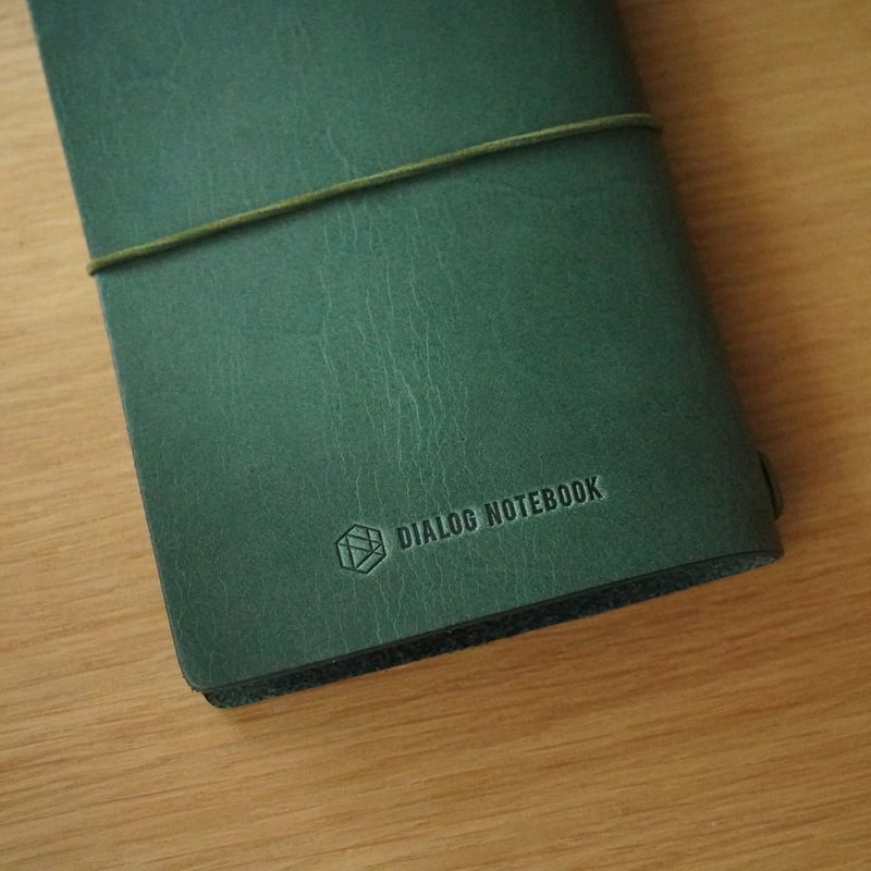 DNレザーノートカバー（ダブルオイルアンティークヌメ革・グリーン