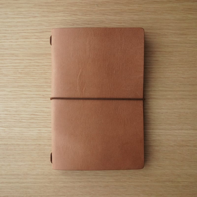 DNレザーノートカバー（ダブルオイルアンティークヌメ革・メープル