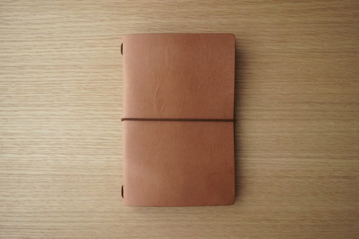 DNレザーノートカバー（ダブルオイルアンティークヌメ革・メープル