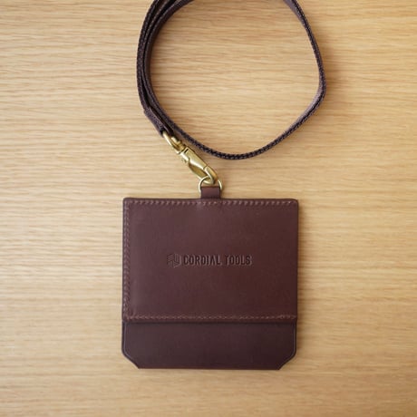 文具好きのためのIDケース｜ペンホルダー付き（マロン）CT06