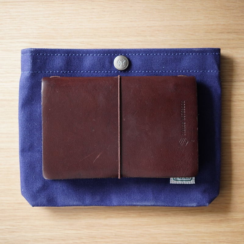 ダイアログノートポーチ（紺） by 一澤信三郎帆布 | DIALOG NOTEBOOK STORE
