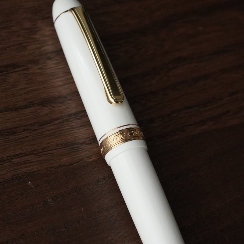万年筆#3776 センチュリー シュノンソーホワイト 細字（プラチナ万年筆