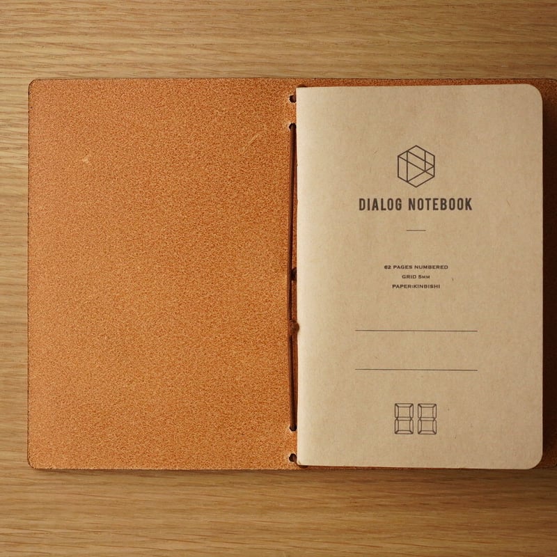 DNレザーノートカバー（ダブルオイルアンティークヌメ革・メープル