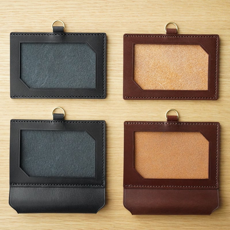 文具好きのためのIDケース｜ペンホルダー付き（ブラック）CT03