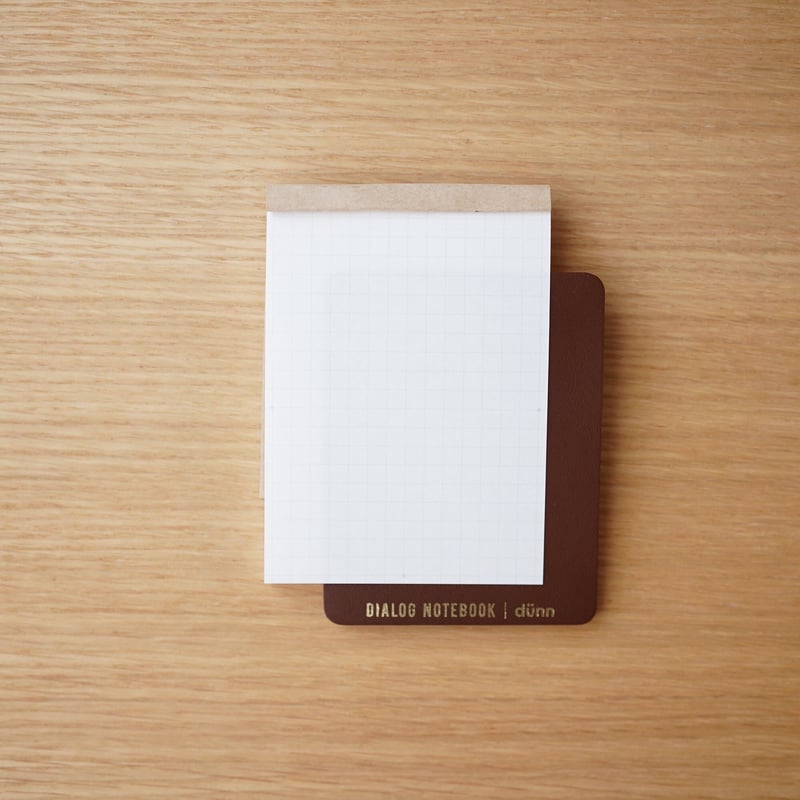dünn DN本革ミニ下敷き（ブラウン） | DIALOG NOTEBOOK STORE