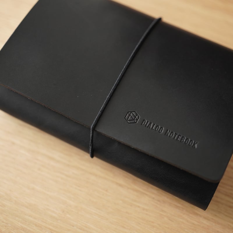 つつむレザーノートカバー（ダブルオイルアンティークヌメ革・ブラック