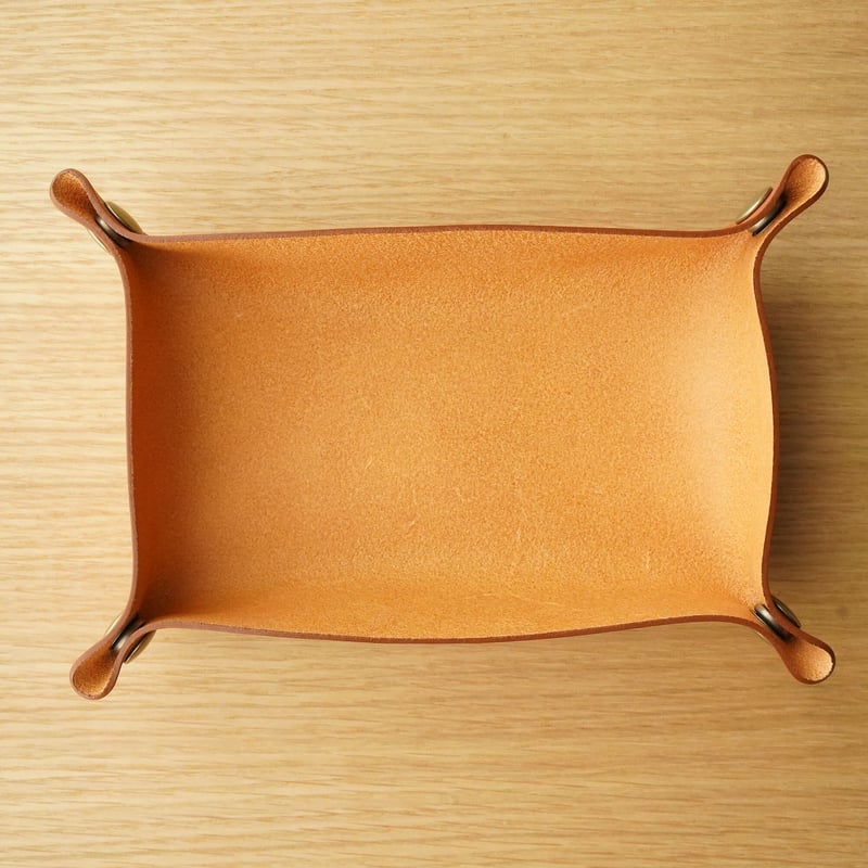 DNレザートレイ（ダブルオイルアンティークヌメ革・メープル