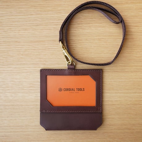 文具好きのためのIDケース｜ペンホルダー付き（マロン）CT06