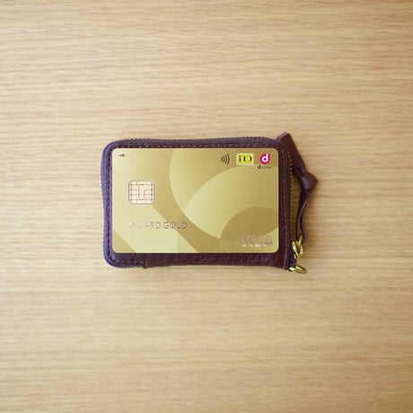 minimaround｜シンプルで自由な小さい財布（マロン）CT10
