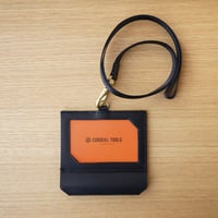 文具好きのためのIDケース｜ペンホルダー付き（ブラック）CT03