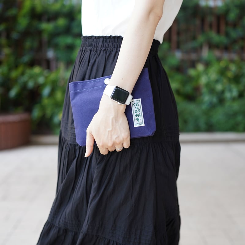 ダイアログノートポーチ（紺） by 一澤信三郎帆布 | DIALOG NOTEBOOK STORE