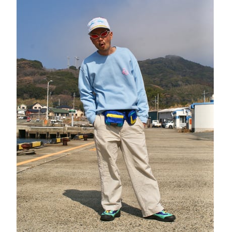 強くなるスウェット 水色