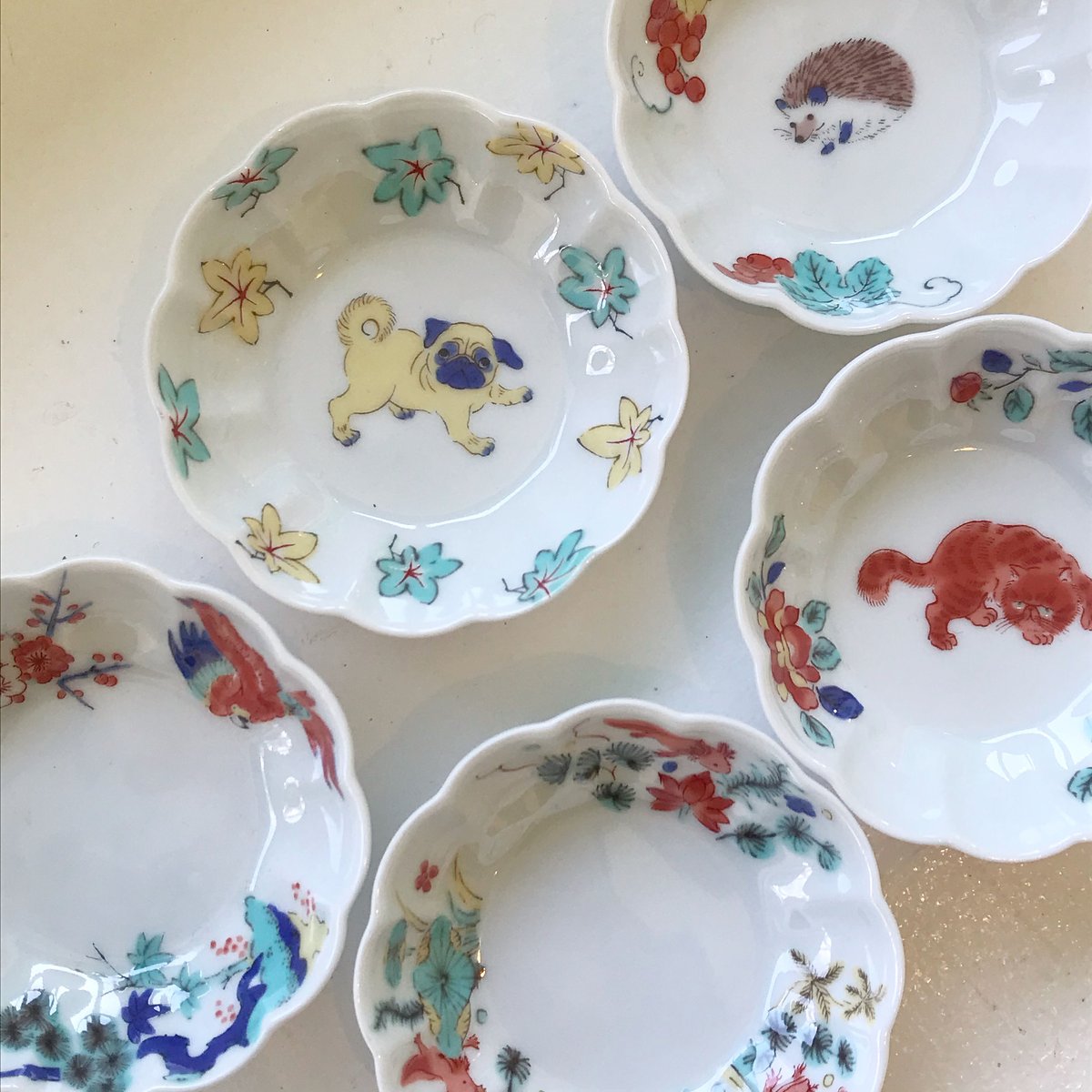 色絵 菊形鉢 小 | HEY&Ho.