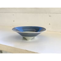 藍駒 三つ足中鉢