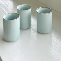 青白磁 筒湯呑
