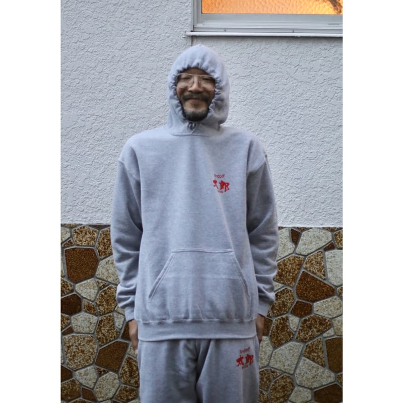 フィッシング太郎　強くなる　セットアップ 強くなるフーディー グレー | HEY&Ho.