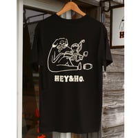 HEY&Ho.糸島本店おみやげTシャツ 黒