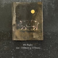 田中健太郎　vintage KAWARA art work   #8 Piglet