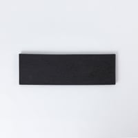 kawara sanma plate - Ibushi Black / 瓦のプレート  黒いぶし