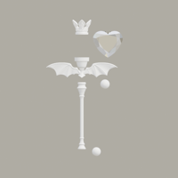 【受注】無塗装キット　ヴァンパイアプリンセスセプター