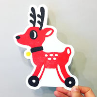 ころころ鹿の活版ポストカード