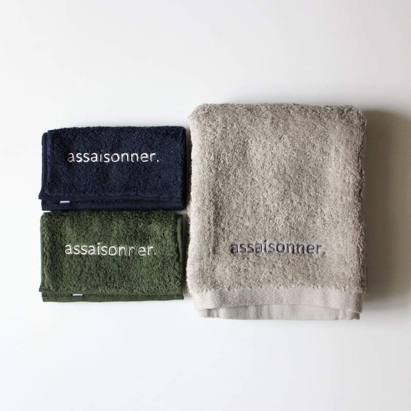 刺繍ロゴタオルハンカチ | assaisonner. STORE