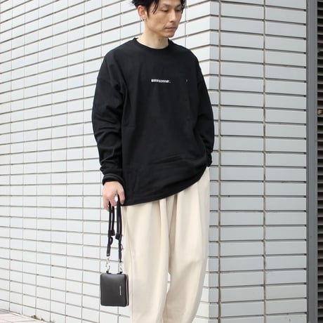 刺繍ロゴロングTシャツ