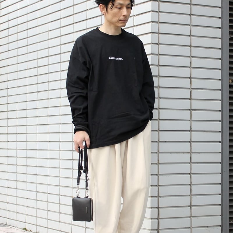 刺繍ロゴロングTシャツ | assaisonner. STORE 刺繍ロゴロングTシャツ | assaisonner. STORE