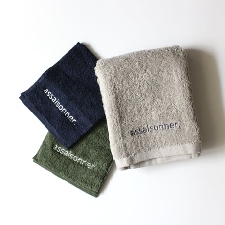 刺繍ロゴフェイスタオル