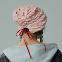 Velour Ribbon Beanie(PK)