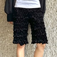 Velvet Half leggings(BK)