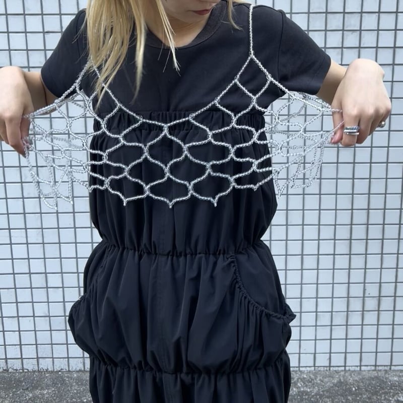 beaded vest(clear) | heki beaded vest(clear) | heki